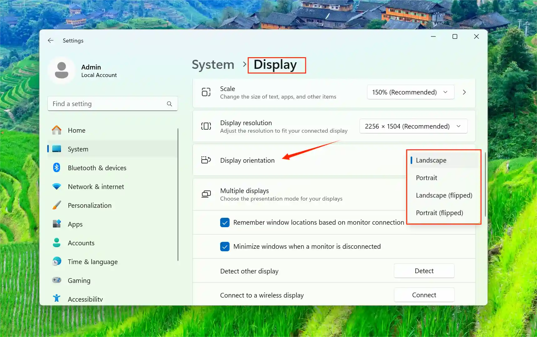 cách xoay màn hình windows 11 - Hình 5