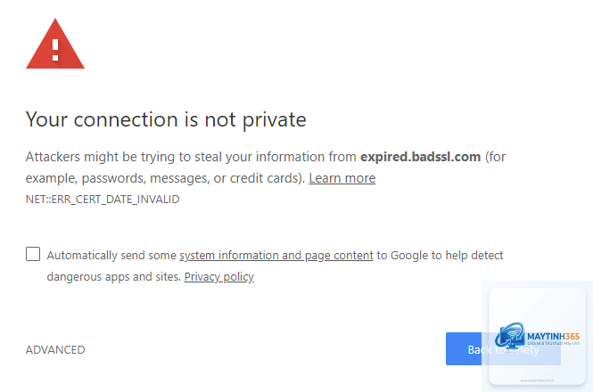 chrome bị lỗi certificate cách sửa - Hình 2