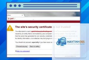chrome bị lỗi certificate cách sửa