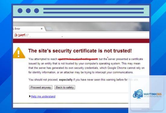 chrome bị lỗi certificate cách sửa - Hình 1