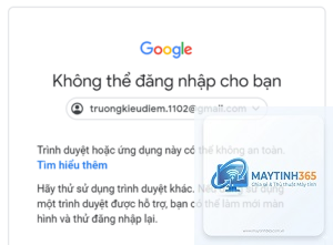 chrome không đăng nhập được gmail