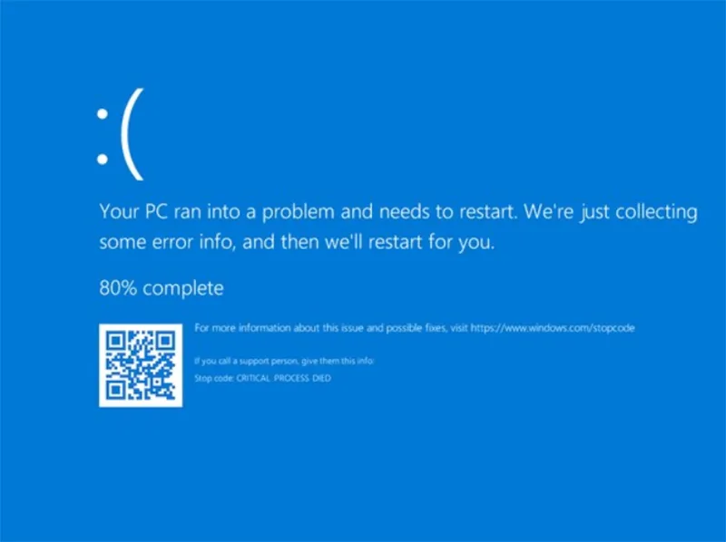 critical process died windows 10