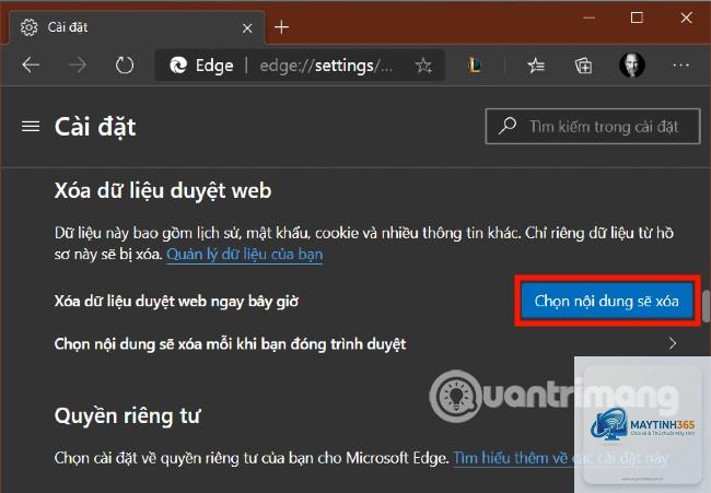edge bị treo