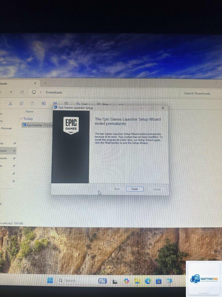 epic games launcher bị lỗi