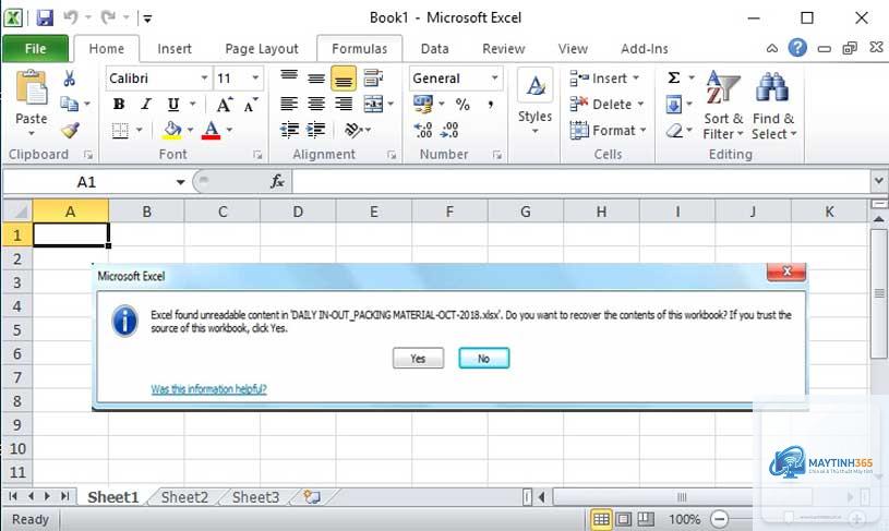 excel không mở được file - Hình 5