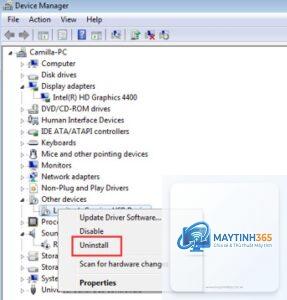 gpu không nhận trong device manager