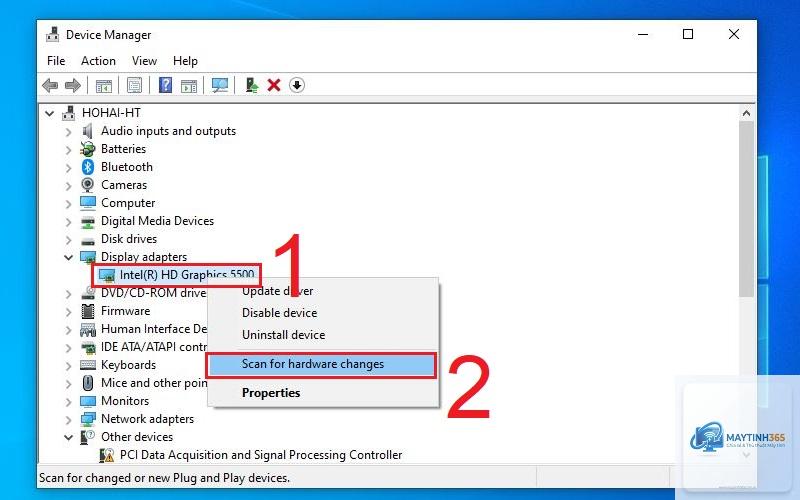 gpu không nhận trong device manager - Hình 3