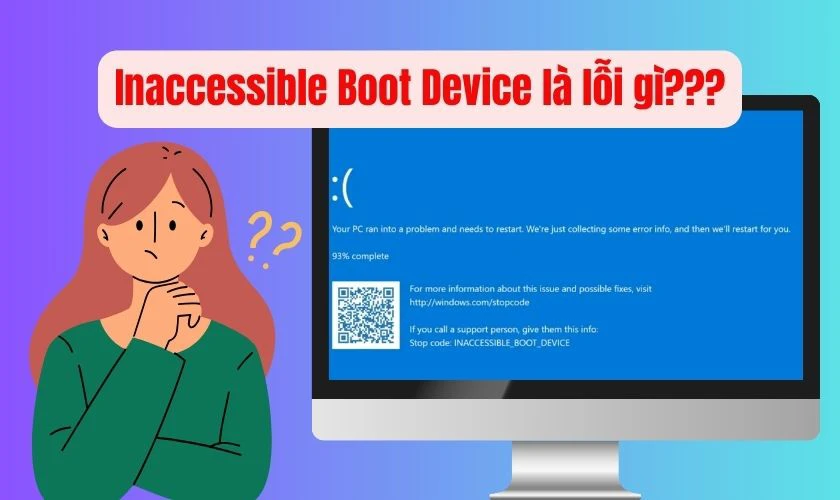 inaccessible boot device là lỗi gì