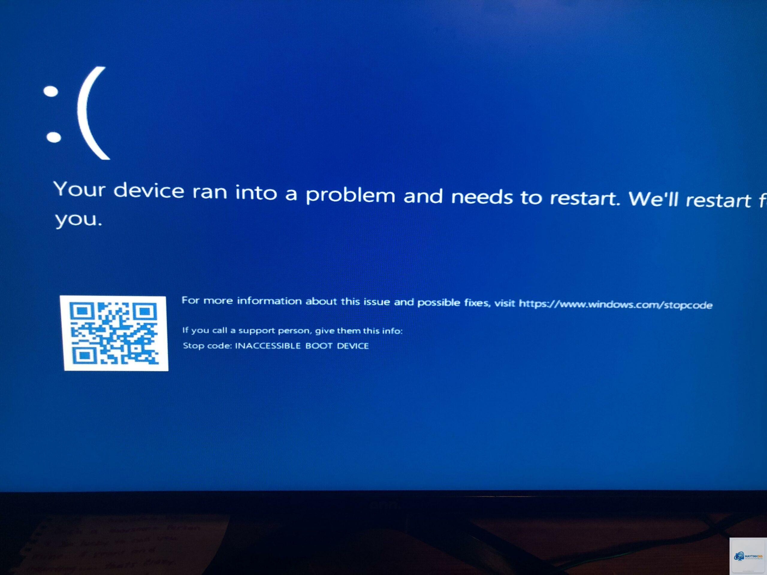 inaccessible boot device sau update - Hình 5