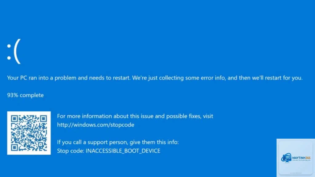 inaccessible boot device ssd