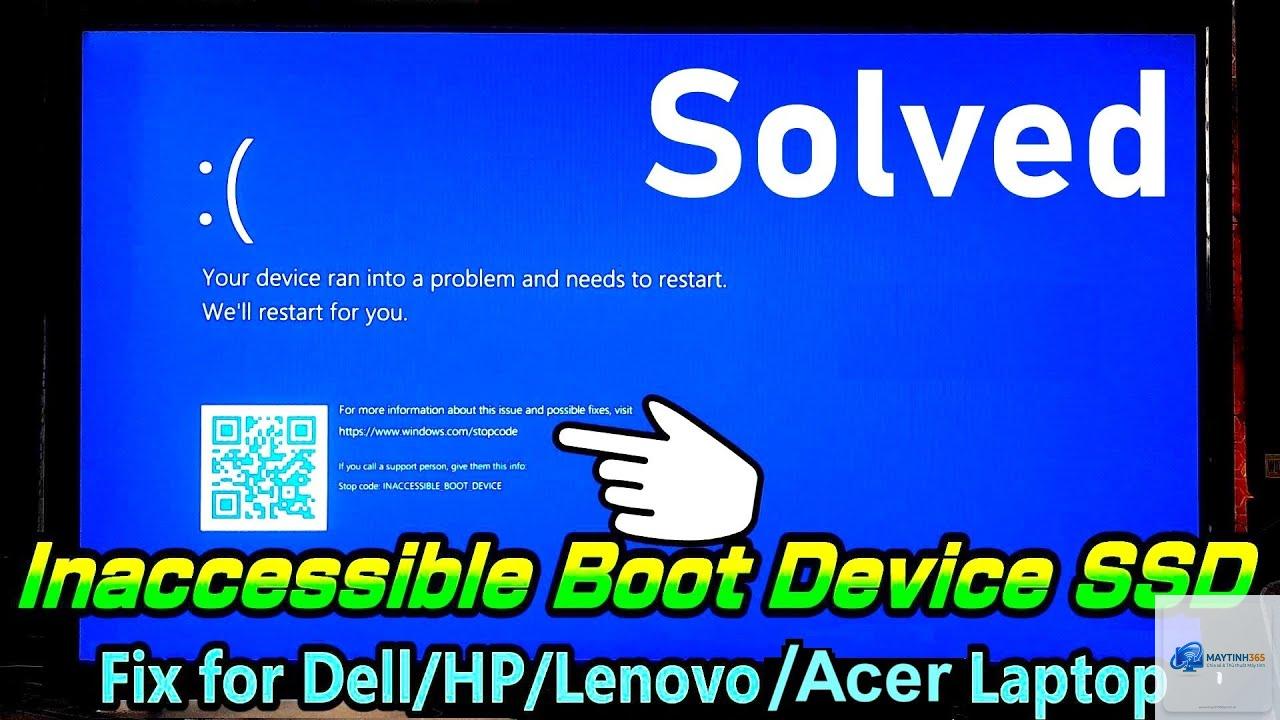 inaccessible boot device ssd - Hình 4