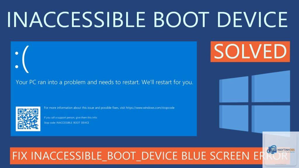 inaccessible boot device windows 10
