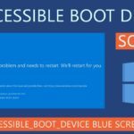 inaccessible boot device windows 10