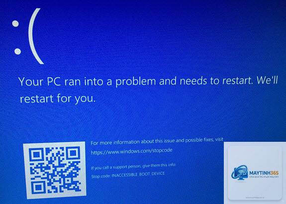inaccessible boot device windows 10 - Hình 2