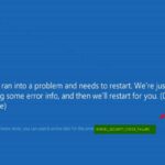 kernel security check failure driver