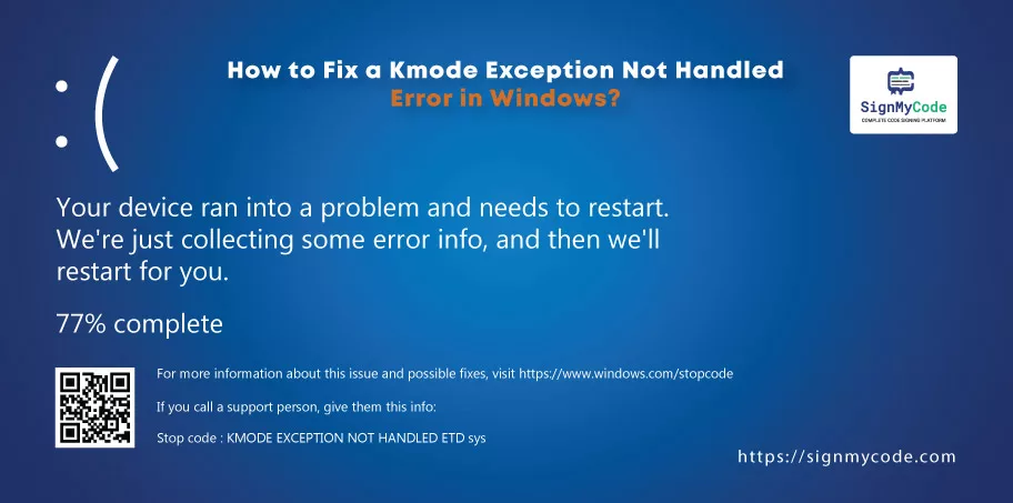 kmode exception not handled bsod - Hình 2