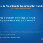 kmode exception not handled driver