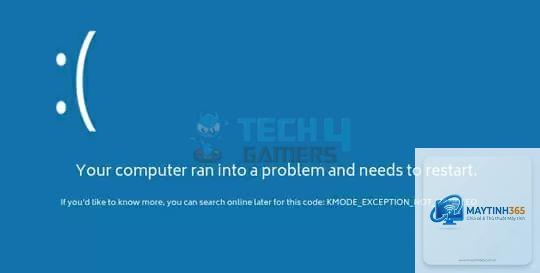 kmode exception not handled ram - Hình 2
