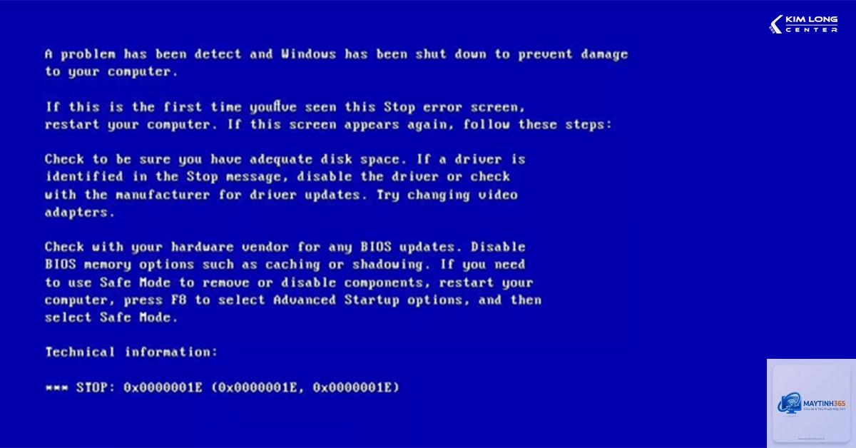 kmode exception not handled ram - Hình 1