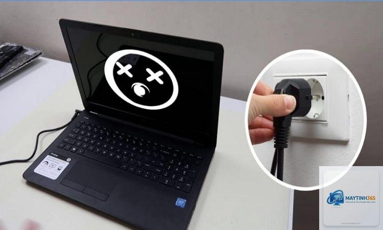 laptop bị tắt khi rút sạc