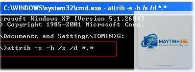lệnh attrib trong cmd - Hình 3