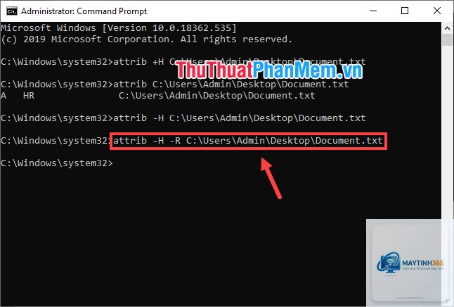 lệnh attrib trong cmd - Hình 4