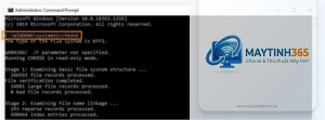 lệnh chkdsk trong cmd