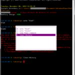 lệnh clear-history powershell