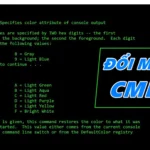 Hướng dẫn chi tiết lệnh color trong cmd: Thay đổi màu chữ và nền Command Prompt lệnh color trong cmd