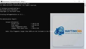 lệnh defrag trong cmd