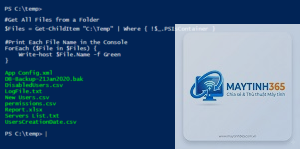 lệnh foreach-object powershell