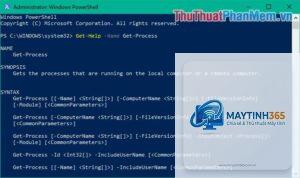 lệnh get-command powershell