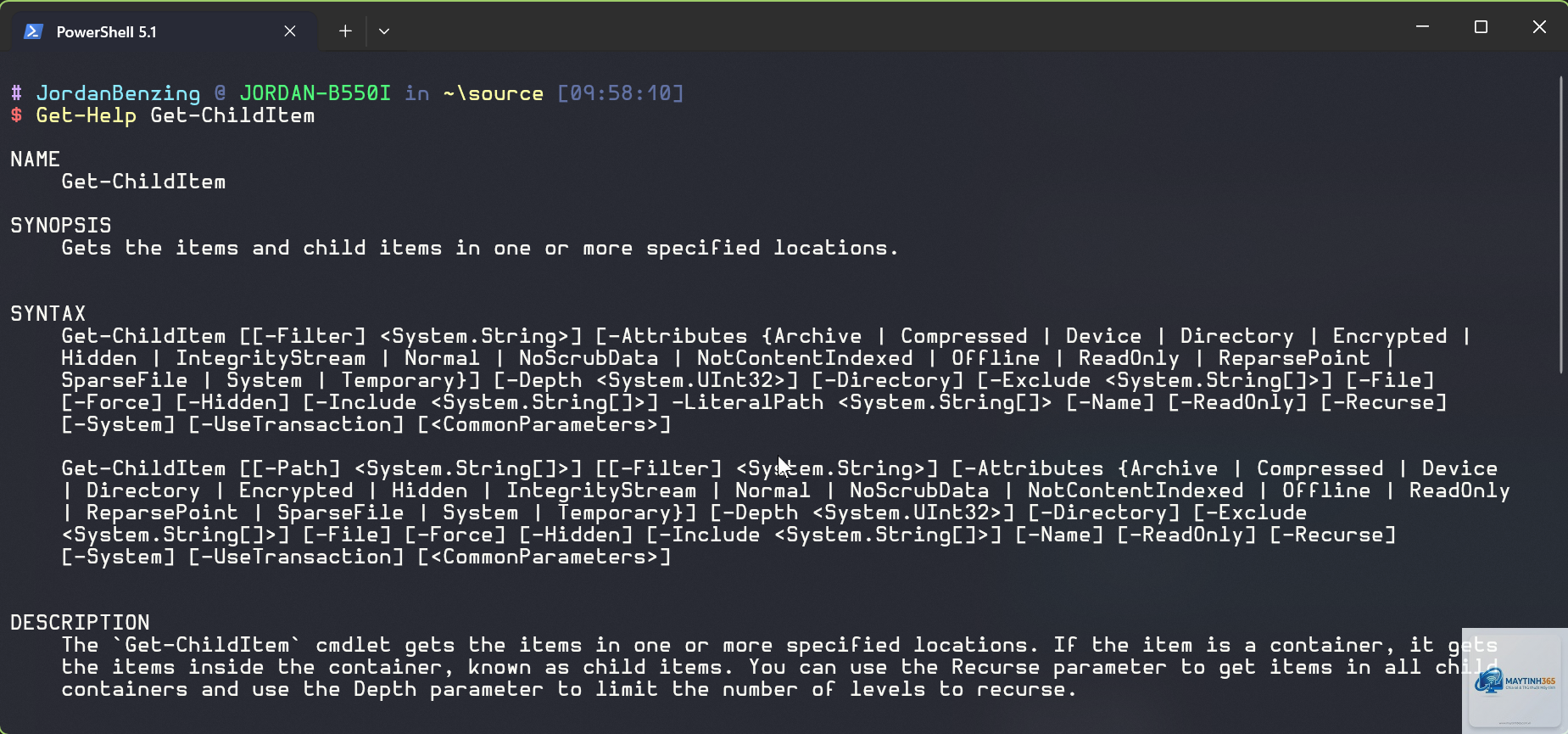 lệnh get-help powershell - Hình 2