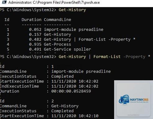 lệnh get-history powershell - Hình 4