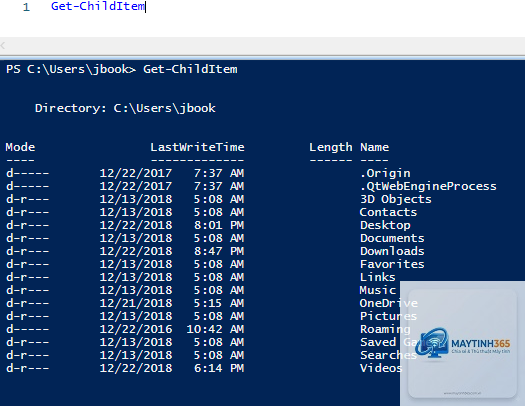 lệnh get-member powershell