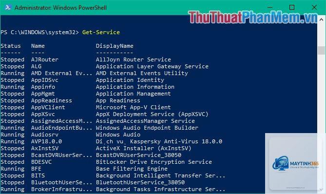 lệnh get-service powershell - Hình 5