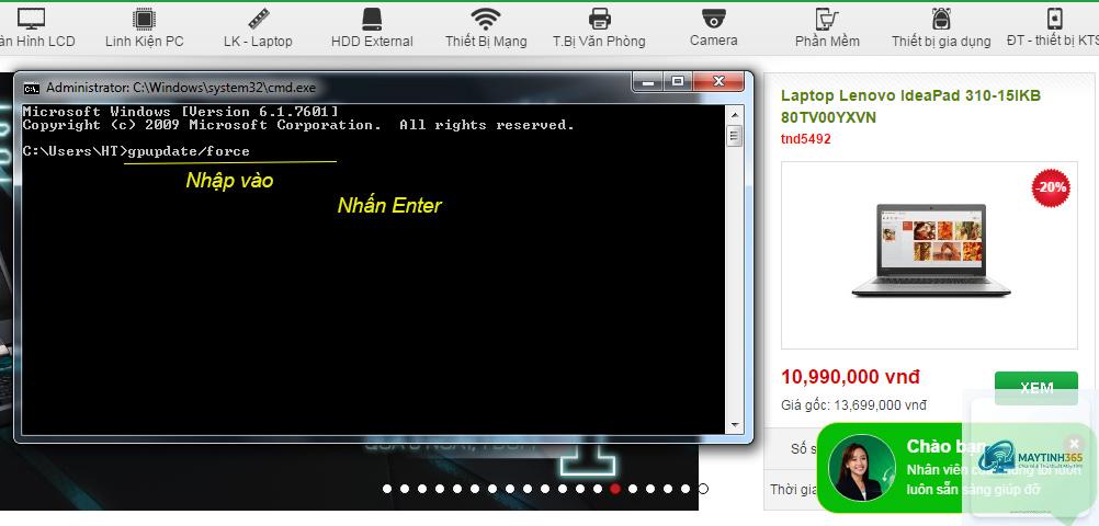 lệnh gpupdate trong cmd - Hình 3