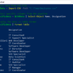Hướng dẫn chi tiết lệnh Import-CSV trong PowerShell: Cú pháp, tham số và ứng dụng thực tế lệnh import-csv powershell