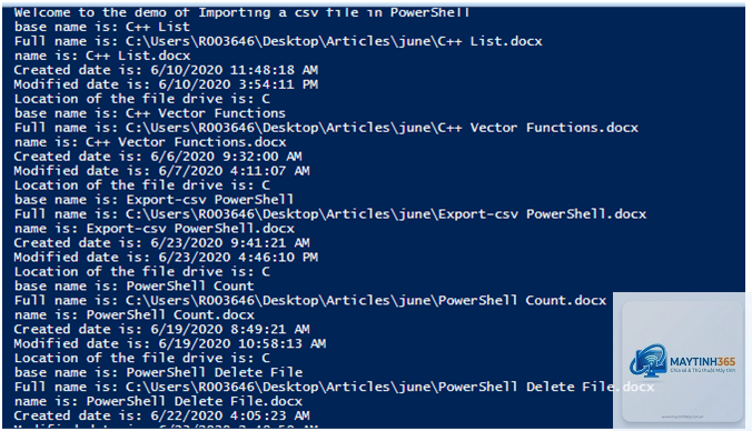 lệnh import-csv powershell - Hình 5