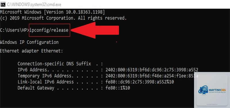 lệnh ipconfig trong cmd - Hình 4