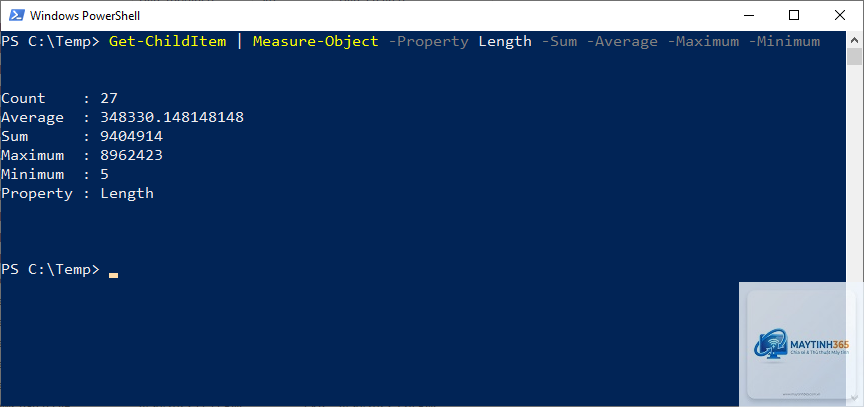 lệnh measure-object powershell - Hình 1