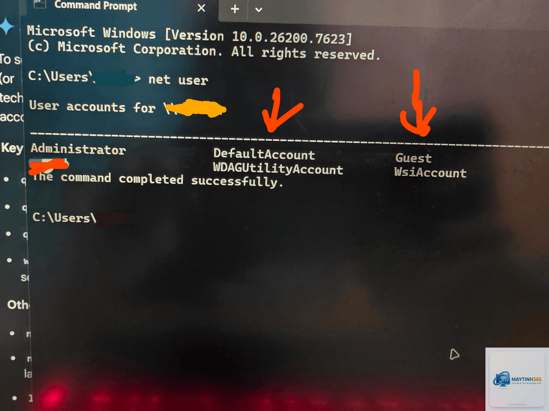 lệnh net user trong cmd - Hình 5
