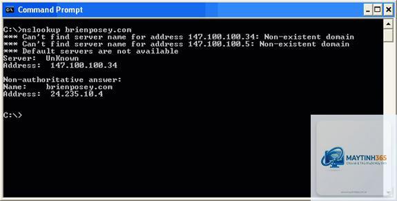 lệnh nslookup trong cmd - Hình 3