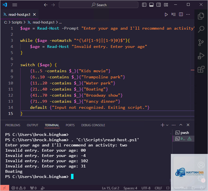 lệnh read-host powershell - Hình 3