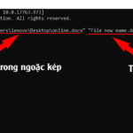 lệnh rename trong cmd
