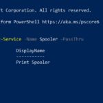 lệnh restart-service powershell
