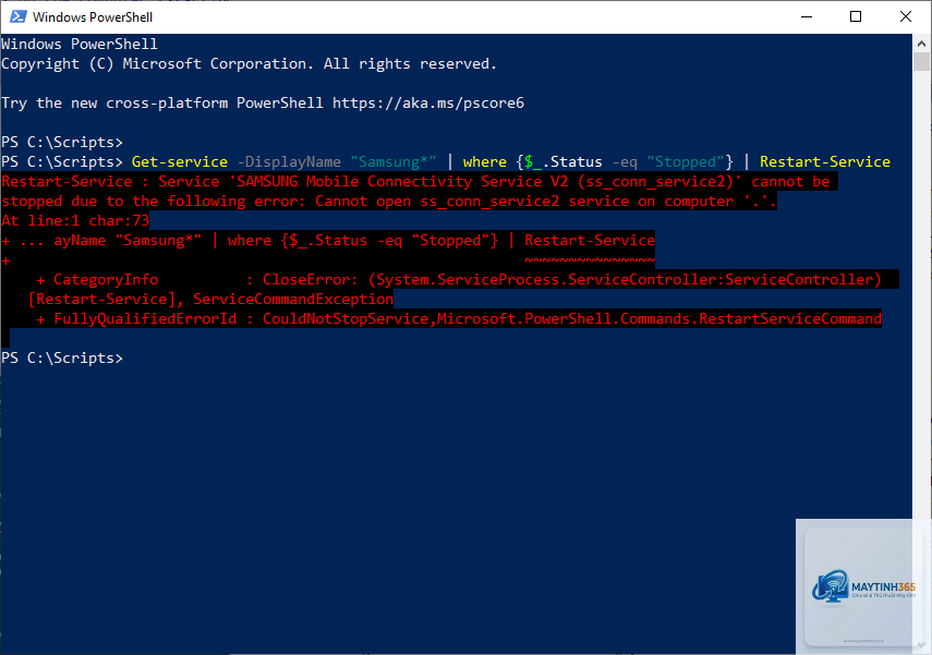 lệnh restart-service powershell - Hình 2