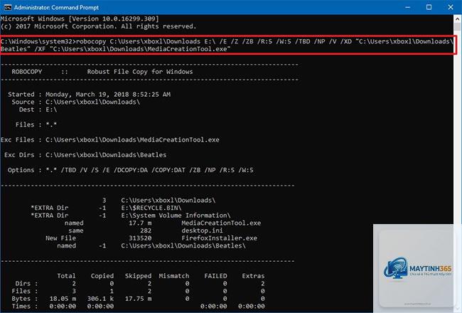 lệnh robocopy trong cmd - Hình 2