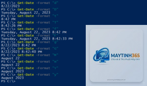 lệnh set-date powershell