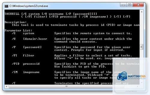 lệnh taskkill trong cmd - Hình 2